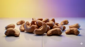 Tekstur kacang mete goreng yang gurih dan crunchy